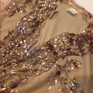 Sequin maternity gown, new